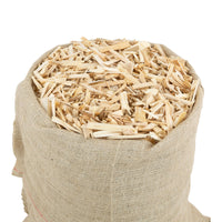 Pacciamatura di Legno Abete per Decorazione Giardino Orto , 100% Naturale , Confezionato in Sacco di Juta Ecologico -5 Kg/sacco