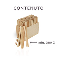 Legnetti Con Fiammiferi Integrati Di Abete 100% Naturale - 50 pz/scatola - Delegn.com