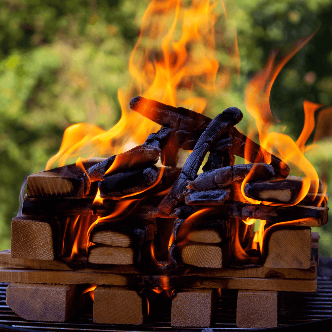 legna da ardere delegn accesa per barbecue all aperto fuoco